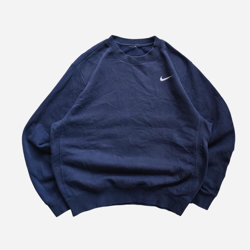 Nike Navy Blue Classic Crewneck Sweatshirt
